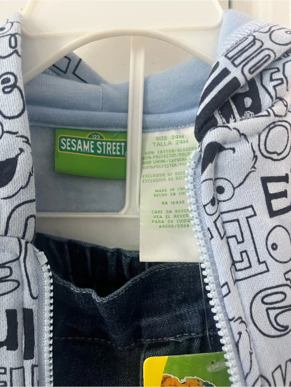 NWT 2009 Sesame Street Elmo Jacket and Jeans Set (24m)